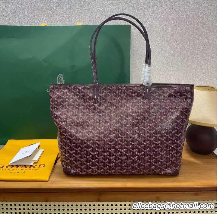 Sophisticated Goyard Artois Original Zipper Bag GM 00319 Bungundy