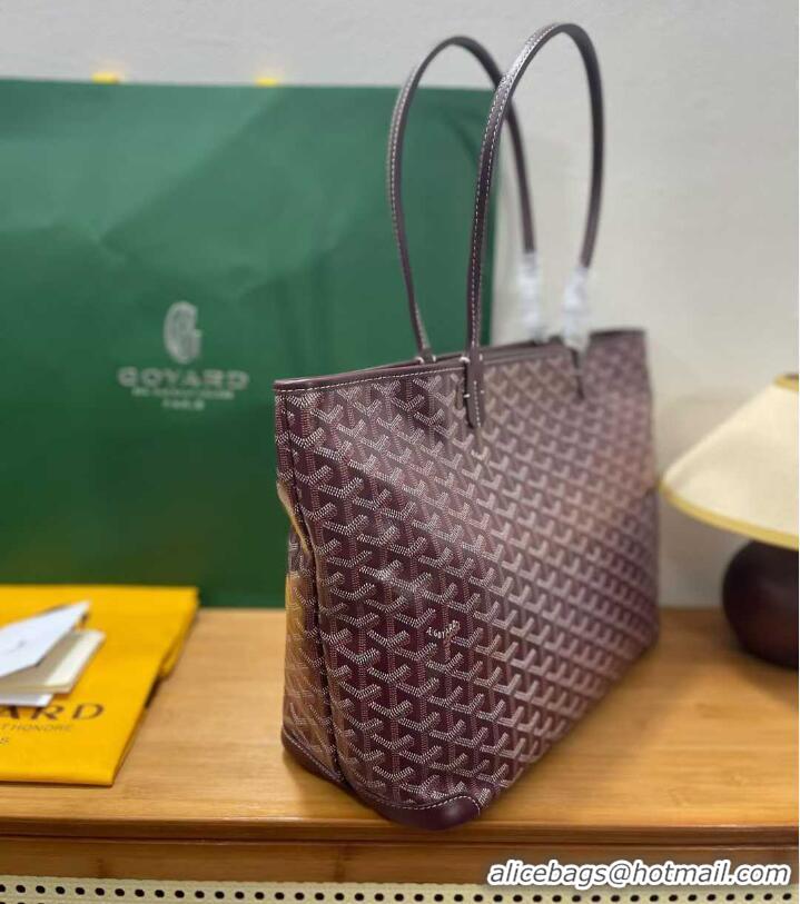 Sophisticated Goyard Artois Original Zipper Bag GM 00319 Bungundy