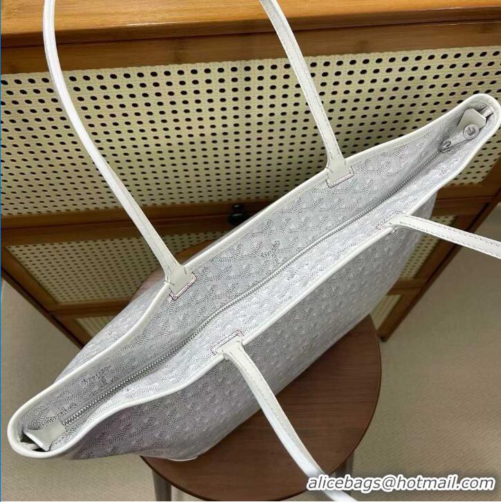 Refined Goyard Artois Original Zipper Bag GM 00319 White