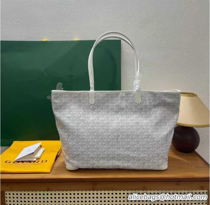 Refined Goyard Artois Original Zipper Bag GM 00319 White