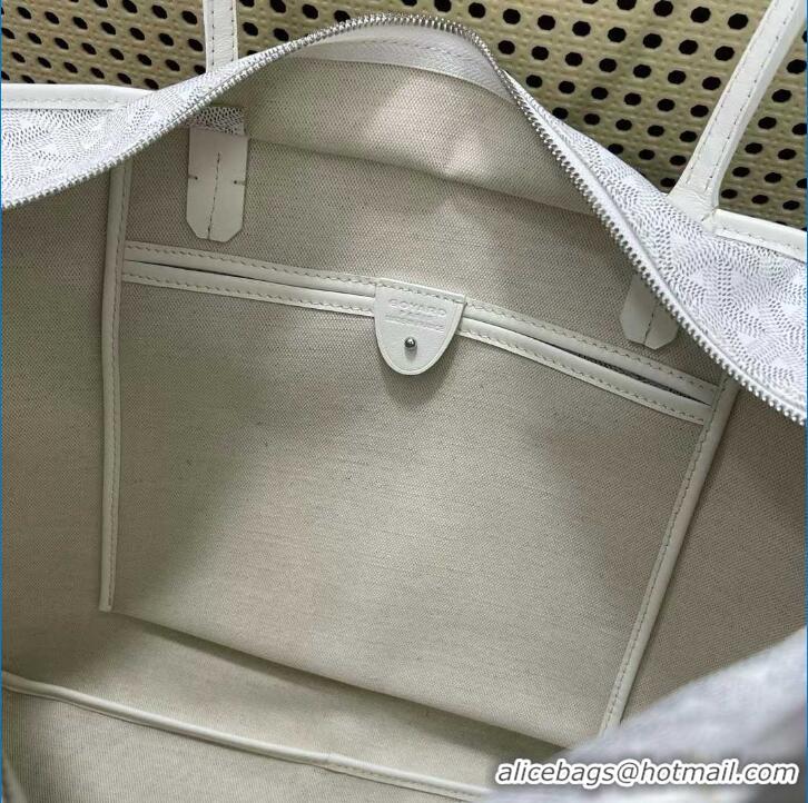 Refined Goyard Artois Original Zipper Bag GM 00319 White