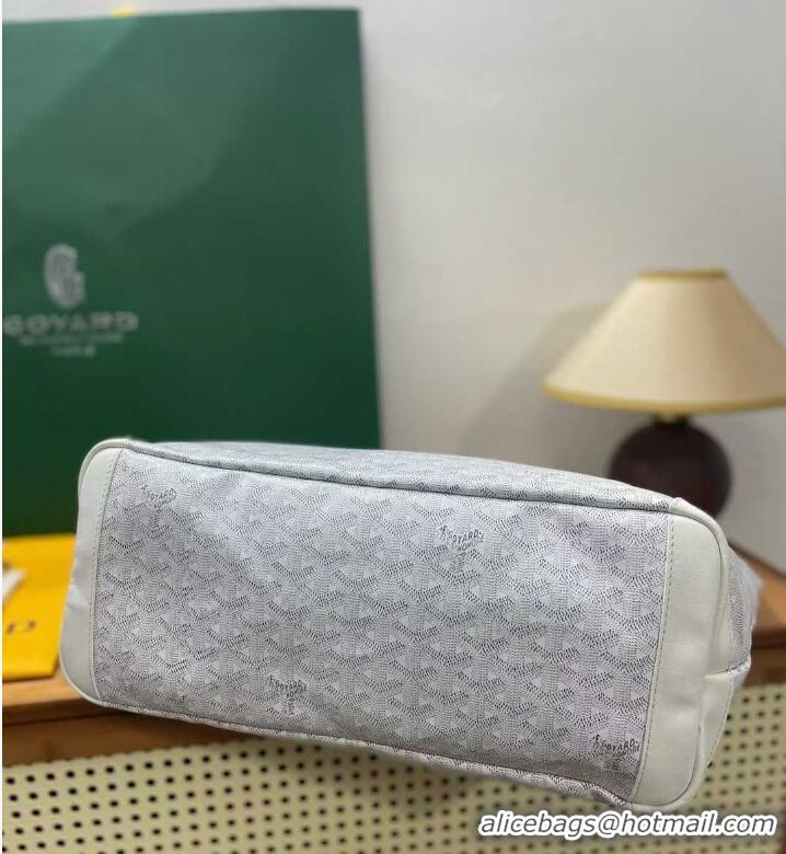Refined Goyard Artois Original Zipper Bag GM 00319 White