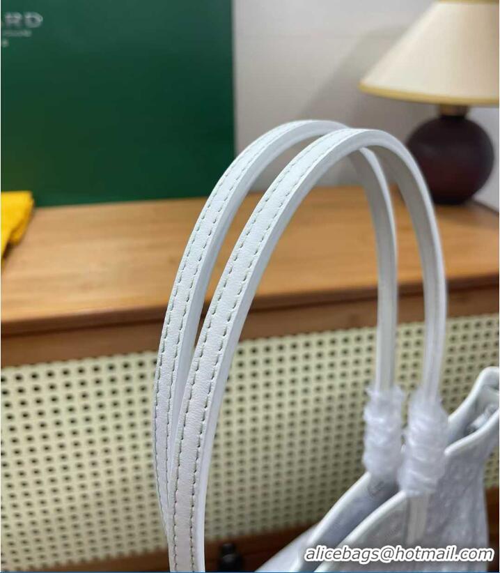 Refined Goyard Artois Original Zipper Bag GM 00319 White