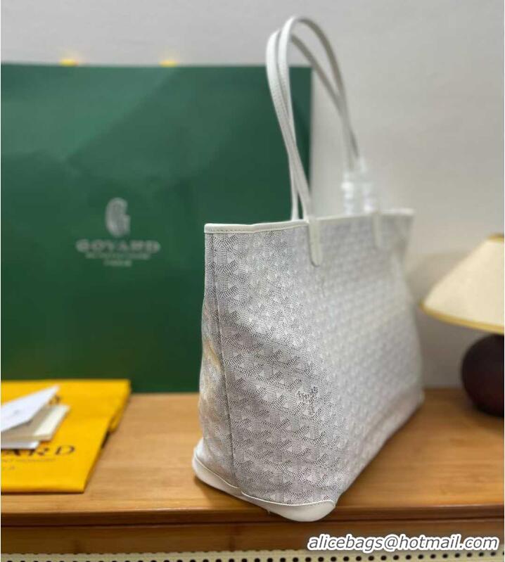 Refined Goyard Artois Original Zipper Bag GM 00319 White