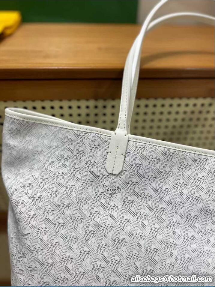 Refined Goyard Artois Original Zipper Bag GM 00319 White