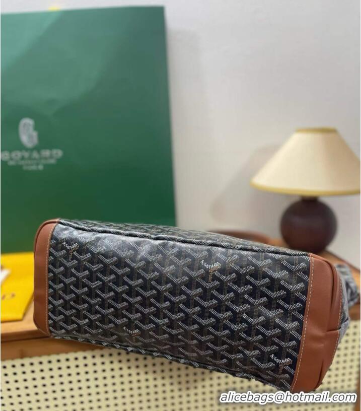 Fashion Goyard Artois Original Zipper Bag GM 00319 Black And Tan