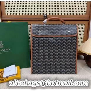 Luxury New Goyard Original Saint Lager Bag 8984 Black And Tan