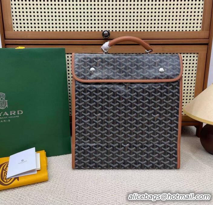 Luxury New Goyard Original Saint Lager Bag 8984 Black And Tan