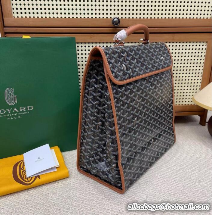 Luxury New Goyard Original Saint Lager Bag 8984 Black And Tan