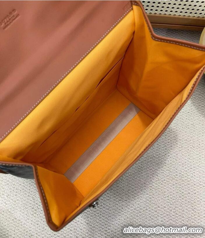 Luxury New Goyard Original Saint Lager Bag 8984 Black And Tan