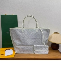 Low Cost Goyard Original Anjou Reversible Bag GM 2399 White