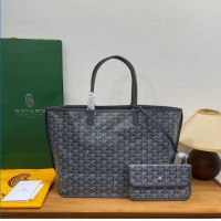 Famous Brand Goyard Original Anjou Reversible Bag PM 2399 Dark Grey