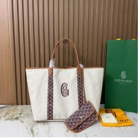 New Fashion Goyard Anjou Saint Louis Pertuis Tote Bag GM 2159 Burgundy