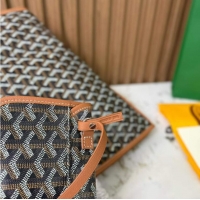 Discount Goyard Anjou St Louis Pertuis Tote Bag GM 2159 Black And Tan