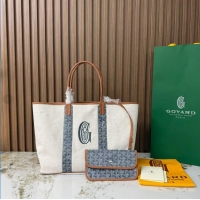 Hot Sell Goyard Anjou Saint Louis Pertuis Tote Bag PM 2159 Dark Grey