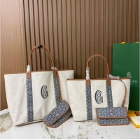 Hot Sell Goyard Anjou Saint Louis Pertuis Tote Bag PM 2159 Dark Grey