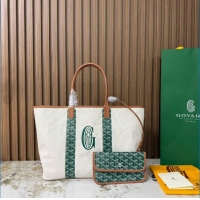 Buy Discount Goyard Anjou Saint Louis Pertuis Tote Bag PM 2159 Green