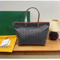 Good Taste Goyard Artois Original Zipper Bag 00319 Black And Tan