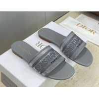 Top Grade Dior Dway Flat Slides Sandal in Transparent and TPU Grey 2026 0302090