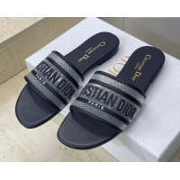 Best Product Dior Dway Flat Slides Sandal in Transparent and TPU Blue 2026 0302092