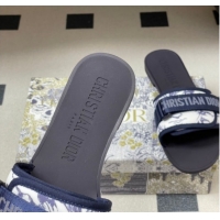 Buy Luxury Dior Dio(r)evolution Flat Slides Sandal in Technical Fabric with Strap Print/Blue 2026 0302096