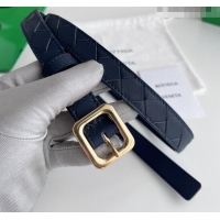 Modern Classic Bottega Veneta Women's Contour Belt 2cm BV111707 Blue/Gold 2025