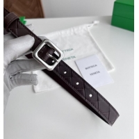 Discount Fashion Bottega Veneta Women's Contour Belt 2cm BV111708 Fondant Brown/Silver 2025
