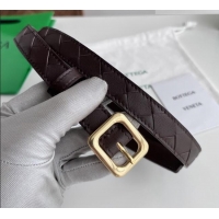 Cheapest Bottega Veneta Women's Contour Belt 2cm BV111709 Fondant Brown/Gold 2025