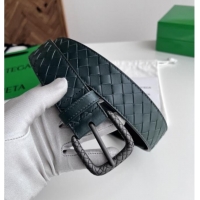 Well Crafted Bottega Veneta Intreccio Loop Belt 3.5cm BV111726 Green 2025