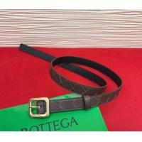 New Fashion Bottega Veneta Intrecciato Leather Belt 2cm with Pin Buckle BV26010401 Coffee 2025