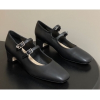 Sumptuous Dior Chérie Pumps 4cm in Supple Calfskin Leather Black 2026 0303005