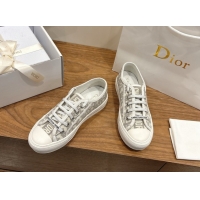 Top Design Dior Walk'n'Dior Sneakers in Oblique Embroidered Cotton Grey 2026 0303026