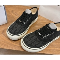 Good Looking Dior Saltwind Sneakers 3cm in Dior Oblique Embroidered Cotton Black 2026 0303034