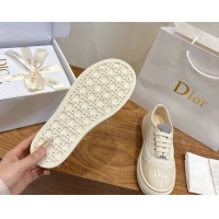 Good Looking Dior Saltwind Sneakers 3cm in Dior Oblique Embroidered Cotton and White Lace Beige 2026 0303038