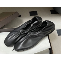 Cheap Price Alaia Slippers Flat in Calfskin Leather Black 2026 AL020706