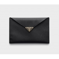 Buy Promotional Prada Saffiano Leather Envelope Clutch 1MF048 Black