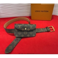 Buy Fashionable Louis Vuitton Monogram Pouch Belt 3cm 0618 2025