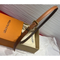 Good Taste Louis Vuitton Darling Ard Belt 1.5cm in Leather LV091201 Brown/Black LV 2025
