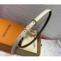 Market Sells Louis Vuitton Darling Ard Belt 1.5cm in Leather LV091201 White2/LV 2025