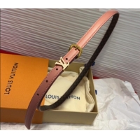 Luxury Cheap Louis Vuitton Darling Ard Belt 1.5cm in Leather LV091201 Pink/White LV 2025