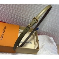 Luxury Cheap Louis Vuitton Darling Ard Belt 1.5cm in Leather LV091201 Green/Black LV 2025