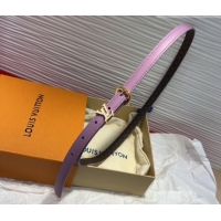 Best Price Louis Vuitton Darling Ard Belt 1.5cm in Leather LV091201 Purple/White LV 2025