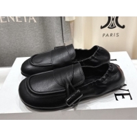 Pretty Style Loewe Toggle Loafers in Shiny Smooth Calfskin Leather Black 2026 0226009