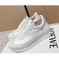 Grade Quality Loewe Flow Runner Sneakers in Nylon and Suede White 2 2026 0226013
