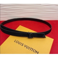 New Cheap Louis Vuitton Pretty LV Belt 2cm in Suede and Leather M8232 All Black 2026