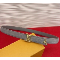 Market Sells Louis Vuitton Pretty LV Belt 2cm in Suede and Leather M8232 Grey/Gold 2026