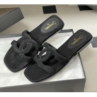 ​Good Quality Chanel Suede Mules Sandals G47250 Black 2026