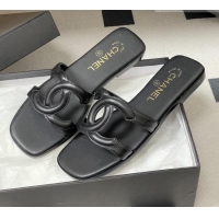 ​Buy Grade Chanel Lambskin Mules Sandals G47250 Black 2026