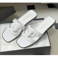 ​Reasonable Price Chanel Lambskin Mules Sandals G47250 White 2026