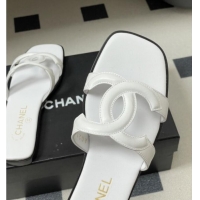 ​Reasonable Price Chanel Lambskin Mules Sandals G47250 White 2026